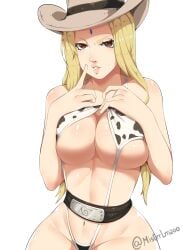 big_ass big_breasts big_breasts big_butt big_thighs big_titties cow_bikini cow_girl curvaceous curvaceous_female curvaceous_figure curvy curvy_figure curvy_hips female female_focus female_only long_hair looking_at_viewer misterlmaoo naruto naruto_(series) tsunade tsunade_(naruto) yellow_hair