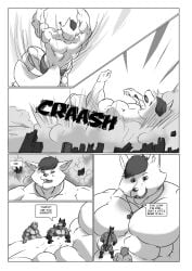 abs biceps canine feline fox male muscles muscular muscular_arms muscular_legs muscular_male muscular_thighs novra(artist) pecs