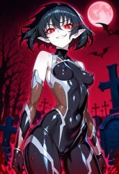 1girls 2025 absurd_res absurdres ai_generated anime_nose black_hair blood breasts cameltoe civitai cleft_of_venus covered_erect_nipples covered_navel dark_fantasy elf elf_ears elf_female elf_girl erect_nipples female goth goth_elf goth_girl gothic hd hi_res high_resolution highres hylian_r34 lipstick mosquito_bites original_character perky_nipples petite petite_body petite_breasts petite_female pointy_ears pussy red_eyes revealing_clothes ryre_(hylian_r34) sadistic_girl sadistic_smile short_hair small_breasts smile smiling smiling_at_viewer smug tagme taimanin taimanin_(series) taimanin_asagi taimanin_suit thin_waist uncensored vampire vampire_elf vampire_girl white_skin young_female