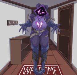 ass big_ass big_breasts big_butt big_thighs big_titties breasts curvaceous curvaceous_female curvaceous_figure curvy curvy_figure curvy_hips epic_games female fortnite furry furry_female furry_only mulyshav purple_body purple_fur raven_team_leader raven_team_leader_(fortnite)