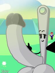 1futa 2026 battle_for_dream_island battle_for_dream_island_again bfdia bright colored futa_only futanari gnome hyper_penis looking_at_viewer massive_balls meme_in_the_background needle needle_(bfdi) object object_show object_shows osc reupload self_upload selfie shine tahiel_(artist/editor) v_sign