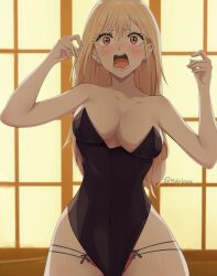 big_breasts big_butt big_thighs big_titties breasts bunny_girl bunny_girl_suit bunnysuit curvaceous curvaceous_female curvaceous_figure curvy curvy_figure curvy_hips female female_focus female_only gyaru kitagawa_marin long_hair looking_at_viewer misterlmaoo sono_bisque_doll_wa_koi_wo_suru yellow_hair
