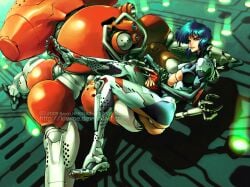 1girls breasts cleavage full_body ghost_in_the_shell kiwine kusanagi_motoko robot skin_tight solo