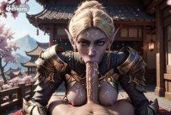 1boy 1boy1girl 1girls 2girls :>= ai_generated architecture armor artist_name baldur's_gate baldur's_gate_3 blonde_hair blowjob breasts cherry_blossoms colored_skin cum cum_in_mouth cum_on_body cum_on_breasts cum_overflow day dungeons_and_dragons east_asian_architecture elf erection facial fellatio female futa_with_female futanari grey_skin hi_res intersex lantern larian_studios lips looking_at_viewer male mascara medium_breasts minthara multiple_girls navel nipples nose nude oral outdoors patreon_username pauldrons penis pointy_ears pov pov_crotch r34arts red_eyes runny_makeup shoulder_armor solo_focus straight uncensored veins veiny_penis