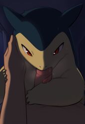 ai_generated bedroom blowjob blowjob_only blowjob_pov caress caressing caressing_face female female_pokemon holding holding_close holding_hands holding_penis jonnyjonn male penis pokemon pokemon_(species) pokemon_hgss pokemon_on_male pokephilia pov romance sheets tongue tongue_around_penis tongue_out typhlosion