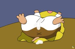 anus artist_logo bodily_fluids brown_body brown_fur cricetid cum cum_from_vagina cum_in_pussy cum_in_vagina cum_inside female female_feral feral fur genital_fluids genitals hamster hamtaro_(series) logo lying mammal on_back penelope_(hamtaro) pichu90 pussy rodent simple_background solo spread_legs spreading vulva white_body white_fur x_anus