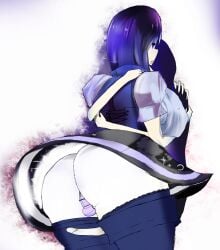 1boy1girl bending_over blue_hair corset epion989 female hug huge_ass huge_breasts hugging_another larger_female maid male mature_woman offering_sex older_female pantyshot penis penis_between_thighs penis_under_skirt puffy_short_sleeves short_skirt showing_ass tall_female thigh_boots thighjob uncensored underwear upskirt wide_hips