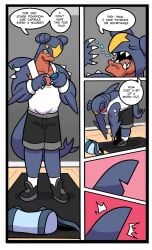 anthro comic garchomp gym tank_top
