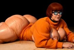 1girls ai_generated anmbition big_ass big_breasts breasts brown_hair civitai female female_only glasses huge_areolae huge_ass huge_breasts huge_nipples muscular muscular_ass muscular_female muscular_thighs nerd nerdy_female realistic realistic_textures scooby-doo sweater tagme thick_ass thick_hips thick_legs thick_thighs velma_(series) velma_dinkley voluptuous_female