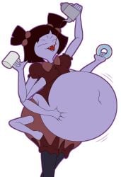 1girls big_belly fat fat_female female muffet obese obese_female spider spider_girl toby_fox udnertale undertale_(series) weight_gain weight_gain_female windturbine09