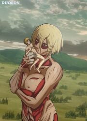 annie leonhardt from attack on titan by duqson