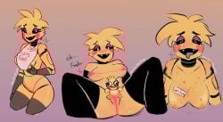1girls animatronic animatronic_female breasts breasts_out chicken chicken_girl female five five_nights_at_freddy's five_nights_at_freddy's_2 mortussmortem robot robot_girl scottgames toy_chica_(fnaf)