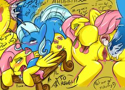 anal anus cum cum_inside equine fluttershy_(mlp) friendship_is_magic futanari herm horn horse intersex mark my_little_pony orgasm pegasus pony saliva saurian_(artist) smooth_skin trixie_lulamoon twilight_sparkle_(mlp) unicorn wings