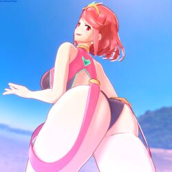 pyra from xenoblade (series) by luminaryofages