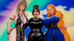 3d 3girls aesir_(norse_mythology) alternate_hairstyle armlet armpits asgardian ass big_ass big_breasts big_thighs blonde_female blonde_hair bracelet braided_hair breasts bust busty circlet crossover crown curvaceous curvy curvy_figure deity dress eastern_and_western_character elden_ring empyrean epic_games european_mythology female fortnite fortnite:_battle_royale fromsoftware god god_of_war god_of_war_ragnarok goddess hair_over_one_eye hips huge_ass huge_breasts kim_kardashian kim_kardashian_(fortnite) large_ass large_breasts light-skinned_female light_skin long_hair mature mature_female mehlabs milf mother mythology norse norse_mythology queen queen_marika_the_eternal royalty santa_monica_studio shaman sif sif_(god_of_war) slim_waist thick thick_hips thick_legs thick_thighs thighs very_long_hair voluptuous waist wide_hips wide_thighs