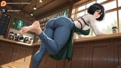 mikasa ackerman from attack on titan by sir-flameheart