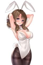 1girls 2d 2d_(artwork) 2d_artwork adult adult_female alternate_version_at_source alternate_version_available arm_behind_head armpit armpit_crease armpit_focus armpit_peek armpits arms_behind_head bare_armpits bare_arms bare_chest bare_shoulders bare_skin belly belly_button big_breasts blackheartxiii blush blush_face blushing_at_viewer blushing_female blushing_lines bowtie breasts brown-haired_female brown_eyebrows brown_hair bunny_ears bunny_tail bunnygirl bunnygirl_outfit bunnysuit busty busty_female busty_girl cleavage closed_mouth_smile collar collarbone curvaceous curvaceous_body curvaceous_female curvaceous_figure curvaceous_hips curvy curvy_body curvy_female curvy_figure curvy_hips digital digital_art digital_drawing digital_drawing_(artwork) digital_media digital_media_(artwork) elbows exposed_armpits exposed_arms exposed_chest exposed_shoulders exposed_skin eyebrows_visible_through_hair female female_focus female_only groin hairless_armpits hand_behind_head hands_behind_head head_tilt high_resolution highres hourglass_figure inframammary_fold inguinal_crease inguinal_ligament large_boobs large_breasts lean_figure legs_closed legs_together leotard light_smile linea_alba long_hair looking_at_viewer mature mature_female midriff more_at_source narrow_waist navel oosuki_mamako parted_bangs posing posing_for_the_viewer presenting_armpit purple-eyed_female purple_eyes shaved_armpits shoulders simple_background slender_body slender_waist slim_waist smile smiley_face smiling smiling_at_viewer solo standing stomach thick_thighs thigh_gap thighs thighs_together tilted_head topwear tsuujou_kougeki_ga_zentai_kougeki_de_ni-kai_kougeki_no_okaasan_wa_suki_desu_ka? upper_body white_background white_bowtie white_bunny_ears white_bunnysuit white_collar white_leotard white_pupils white_topwear wide_hips