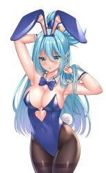 1girls 2d 2d_(artwork) 2d_artwork :o adult adult_female aqua_(konosuba) arm_behind_head armpit armpit_crease armpit_focus armpit_peek armpit_sweat armpits bare_armpits bare_arms bare_chest bare_hands bare_shoulders bare_skin belly belly_button bewitching_thighs big_breasts blackheartxiii blue-eyed_female blue-haired_female blue_bowtie blue_bunny_ears blue_bunnysuit blue_eyebrows blue_eyes blue_hair blue_hairband blue_leotard blue_topwear blush blush_face blushing_at_viewer blushing_female blushing_lines bowtie breasts brown_legwear brown_pantyhose brown_stockings brown_tights bunny_ears bunny_tail bunnygirl bunnygirl_outfit bunnysuit busty busty_female busty_girl child_bearing_hips cleavage collar collarbone curvaceous curvaceous_body curvaceous_female curvaceous_figure curvaceous_hips curvaceous_thighs curvy curvy_body curvy_female curvy_figure curvy_hips curvy_thighs digital digital_art digital_drawing digital_drawing_(artwork) digital_media digital_media_(artwork) elbows exposed_armpits exposed_arms exposed_chest exposed_shoulders exposed_skin eyebrows_visible_through_hair female female_focus female_only fertile_hips groin hair_between_eyes hair_ornament hair_ornaments hairless_armpits hand_behind_head high_resolution highres hourglass_figure inguinal_crease inguinal_ligament kono_subarashii_sekai_ni_shukufuku_wo! large_boobs large_breasts lean_figure legs_closed legs_together legwear leotard linea_alba long_hair looking_at_viewer mature mature_female midriff narrow_waist navel open_mouth pantyhose parted_lips posing posing_for_the_viewer presenting_armpit shaved_armpits shoulders simple_background slender_body slender_waist slim_waist solo standing stockings stomach sweat sweat_on_body sweat_on_breasts sweat_on_face sweatdrop sweating sweaty sweaty_armpit sweaty_armpits sweaty_body sweaty_breasts sweaty_chest sweaty_face sweaty_female thick_thighs thighs thighs_together tights topwear upper_body white_background white_collar white_wrist_cuffs wide_hips wrist_cuffs