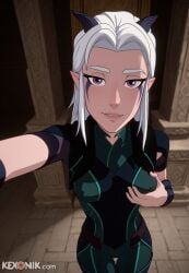 rayla (the dragon prince) from the dragon prince by kexonik