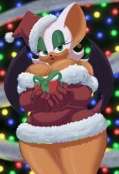 rouge the bat from christmas by four-pundo