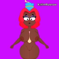 animated anon anonymous_male big_breasts boobjob brawl_stars breasts breasts_out brown_nipples cock dick female imrulerow juju_(brawl_stars) loop looping_animation male male/female paizuri penis red_hair supercell tagme titjob video