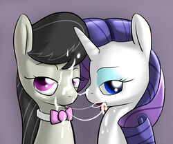 2012 black_hair blue_eyes cum cum_in_mouth cum_on_face earth_pony equine eyewear female female_only friendship_is_magic fur hair horn horse long_hair looking_at_viewer multiple_females my_little_pony octavia_melody open_mouth oral orgasm pony purple_eyes purple_hair randomdouche rarity_(mlp) straight_hair tongue tongue_out unicorn