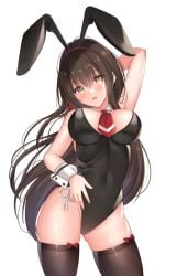 1girls 2d 2d_(artwork) 2d_artwork :o alternate_version_at_source alternate_version_available arm_behind_head armpit armpit_crease armpit_focus armpit_peek armpits arms_behind_head bare_armpits bare_arms bare_chest bare_hands bare_shoulders bare_skin bare_thighs belly belly_button big_breasts black_bunny_ears black_bunnysuit black_legwear black_leotard black_stockings black_thigh_highs black_thighhighs black_topwear blackheartxiii blush blush_face blushing_at_viewer blushing_female blushing_lines breasts brown-haired_female brown_eyebrows brown_hair bunny_ears bunnygirl bunnygirl_outfit bunnysuit busty busty_female busty_girl cleavage collar collarbone curvaceous curvaceous_body curvaceous_female curvaceous_figure curvaceous_hips curvaceous_thighs curvy curvy_body curvy_female curvy_figure curvy_hips curvy_thighs digital digital_art digital_drawing digital_drawing_(artwork) digital_media digital_media_(artwork) elbows exposed_armpits exposed_arms exposed_chest exposed_shoulders exposed_skin exposed_thighs eyebrows_visible_through_hair female female_focus female_only fingers groin hair_between_eyes hairless_armpits hand_behind_head hands_behind_head head_tilt high_resolution highres hourglass_figure inframammary_fold inguinal_crease inguinal_ligament kawaikereba_hentai_demo_suki_ni_natte_kuremasu_ka? large_boobs large_breasts lean_figure legwear leotard linea_alba long_hair looking_at_viewer looking_down looking_down_at_viewer more_at_source narrow_waist navel necktie open_mouth parted_lips posing posing_for_the_viewer presenting_armpit red_necktie shaved_armpits shoulders simple_background slender_body slender_waist slim_waist solo standing stockings stomach thick_thighs thigh_gap thigh_highs thighhighs thighs tilted_head tokihara_sayuki topwear upper_body white_background white_collar white_wrist_cuffs wide_hips wrist_cuffs yellow-eyed_female yellow_eyes