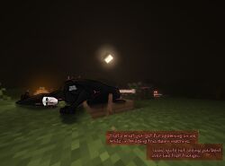 dark-skinned_male dark_skin horror mask masked masked_male minecraft minecraft_horror night night_sky piston piston_(minecraft) playmate playmate_(minecraft) punishment
