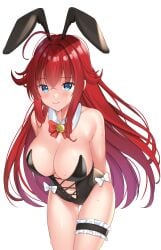 1girls 2d 2d_(artwork) 2d_artwork arm_behind_back arms_behind_back ass_visible_through_thighs bare_arms bare_chest bare_hips bare_legs bare_shoulders bare_skin bare_thighs belly belly_button big_breasts black_bunny_ears black_bunnysuit black_hairband black_leotard black_topwear blackheartxiii blue-eyed_female blue_eyes blush blush_face blushing_at_viewer blushing_female blushing_lines bowtie breasts bunny_ears bunnygirl bunnygirl_outfit bunnysuit busty busty_female busty_girl busty_teen cleavage closed_mouth_smile collar collarbone curvaceous curvaceous_body curvaceous_female curvaceous_figure curvaceous_hips curvaceous_teen curvaceous_thighs curvy curvy_body curvy_female curvy_figure curvy_hips curvy_teen curvy_thighs digital digital_art digital_drawing digital_drawing_(artwork) digital_media digital_media_(artwork) elbows exposed_arms exposed_chest exposed_hips exposed_legs exposed_shoulders exposed_skin exposed_thighs eyebrows_visible_through_hair female female_focus female_only groin hair_between_eyes hand_behind_back hands_behind_back high_resolution high_school_dxd high_school_student highres hourglass_figure large_boobs large_breasts lean_figure leaning_forward leanning legs_closed legs_together leotard light_smile lips long_hair looking_at_viewer midriff narrow_waist navel red-haired_female red_bowtie red_hair rias_gremory school_girl shoulders simple_background slender_body slender_waist slim_waist smile smiley_face smiling smiling_at_viewer solo standing teen_girl teenage_girl teenage_tits teenager thick_thighs thigh_gap thighs thighs_together topwear upper_body white_background white_collar wide_hips young_female young_woman