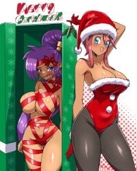 shantae (character) from christmas by zuchysdraws