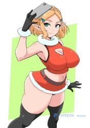 princess zelda from christmas by momocka art