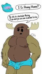 2016 2boys bulge cartoon_network cum cum_through_underwear dated edgarniverse_(artist) english_text gay gumball_watterson male male_only nipples patrick_fitzgerald simple_background text the_amazing_world_of_gumball underwear white_background yaoi
