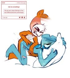 2boys anal anal_sex angry angry_expression angry_face anxious artist_request bandage bandaid_on_leg bedroom_eyes blue_body blush dandy's_world dandys_world face_in_pillow finn_(dandy's_world) fishbowl gay glass_body hate_fuck hate_sex male orange_body pillow_grab ragebait roblox roblox_game see-through ship shrimp shrimp_tail shrimpo_(dandy's_world) sweating two_tone_body white_body white_fur