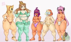 5boys 5femboys ahoge animal_ears artist_logo bottom_heavy bottom_heavy_femboy braces chubby chubby_femboy chubby_male coke-bottle_glasses covered_eyes covered_nipples crossdressing dark-skinned_femboy dark-skinned_male dark_skin earrings embarrassed erect_nipples feet femboy femboy_focus femboy_only feminine_male fundoshi gabi_kleine_(no_one_aboard) girly gold_jewelry height_difference highres horns human jewelry light-skinned_femboy light-skinned_male light_skin lingerie makeup male male_nipples male_only megane moobs multiple_males no_visible_genitalia nooneaboard painted_nails pale-skinned_femboy pale-skinned_male pale_skin panties penis_bulge stacy_(no_one_aboard) thick_eyebrows thick_lips thick_thighs thong toes trap two_tone_hair underwear underwear_only