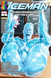 ai_generated anus bobby_drake cock gay iceman legs_up male marvel marvel_comics penis selfie smartphone solo_male x-men