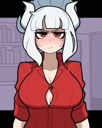 animated breasts breasts_out helltaker lucifer_(helltaker) muds subterfuge tagme