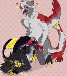 alibi_seal_(character) anthro duo hi_res male male/male mammal marine pinniped scar seal self-harm_scars unknown_artist