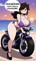ai_generated big_breasts breasts hot_dogging jaiden jaiden_animations photo sex solo uncomfortable