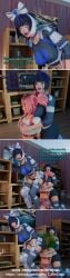 3d armor ass_smother bedroom big_ass blue_hair bodysuit bookshelf brainwashing clone cloning crying elbow_pads facesitting fart_fetish fart_torture farting_in_face female_domination femdom forced_fart_sniffing forced_inhalation gassy_female humiliation knee_pads lamp library makeup_running mind_break pink_hair short_hair slave_training smell_fetish tears thick_thighs