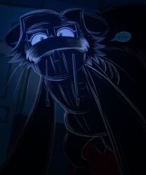 absurd_res alternate_species anatomically_correct anatomically_correct_genitalia animal_genitalia animal_penis anthro bottomless clothed clothing domestic_cat eito_aotsuki erection erection_under_clothing eyewear felid feline feline_genitalia feline_penis felis furrification genitals glasses hi_res jacket jacket_only male mammal obscured_face penis ragdoll_cat solo speech_bubble the_hundred_line:_last_defense_academy topwear topwear_only toxoplasmosis_(toxoplasmatinae) wearing_glasses