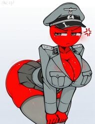 nazi germany (countryhumans) from countryhumans by kak0yt0 chel style