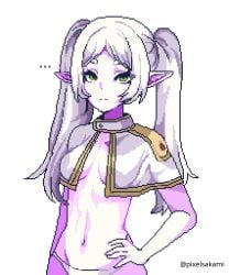 ... 1girls 2d 2d_(artwork) 2d_artwork adult adult_female alternate_breast_size average_breasts bare_arms bare_belly bare_hands bare_hips bare_midriff bare_navel bare_skin belly belly_button blank_expression blank_eyes blank_stare bored bored_expression breasts breasts_apart collarbone crop_top curvaceous curvaceous_body curvaceous_female curvaceous_figure curvaceous_hips curvy curvy_body curvy_female curvy_figure curvy_hips digital digital_art digital_drawing digital_drawing_(artwork) digital_media digital_media_(artwork) drawing earrings elbows elf elf_ear elf_ears elf_female elf_girl emotionless exposed_arms exposed_belly exposed_hips exposed_midriff exposed_navel exposed_skin female female_focus female_only fingers frieren gilf grandma granny green-eyed_female green_eyes hand_on_hip hand_on_own_hip hand_on_own_waist hand_on_waist high_resolution highres inframammary_fold lean_figure linea_alba long_hair looking_at_viewer mature mature_female medium_breasts midriff narrow_waist navel neutral_expression nipple_bulge old_female panties parted_bangs pixel_(artwork) pixel_art pixelsakami pointy_ears shoulders sidelocks simple_background slender_body slender_waist slim_female slim_waist solo sousou_no_frieren standing stomach topwear twintails twintails_(hairstyle) underwear upper_body white-haired_female white_background white_hair white_panties white_underwear wide_hips