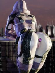 1girls 3d 3d_(artwork) alien alien_girl alien_humanoid bioware bodysuit buttplug english_text female female_focus female_only mass_effect offmodelstudio skinsuit tali'zorah_nar_rayya
