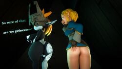 2girls barondraws comparing english_text female female_only hand_on_ass huge_breasts imp_midna midna multiple_girls princess_zelda sequence suprised text the_legend_of_zelda the_legend_of_zelda:_breath_of_the_wild the_legend_of_zelda:_twilight_princess zelda_(breath_of_the_wild)