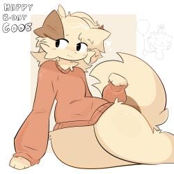 1femboy 2boys adorable beautiful boykisser cufowo cute cute_expression cute_face ear femboy fur furry furry_tail globe legs sweater tail thighs