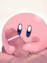 2boys alien anthro bar_censor censored cum cum_on_penis cute erection foreskin foreskin_folds gay gay_sex hug human intact kirby kirby_(series) kirby_(species) looking_at_viewer male male_only male_pov male_pubic_hair nintendo open_mouth penis pink_skin plain_background precum pubes retracted_foreskin rosy_cheeks smooth_penis spread_legs spreading toony uncut video_games white_background