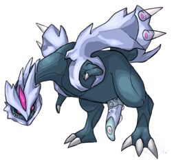 2014 claws dragon erection kamikitty kyurem legendary_pokemon male male_only nintendo penis pokémon_(species) pokemon presenting purple_eyes queenkami shiny_pokemon solo video_games wings