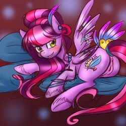 anus cutie_mark dixiebiscuit equine female friendship_is_magic hair horse my_little_pony pink_hair pony pussy wings