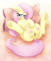 2015 above_average_crotchboobs anus areola big_breasts breasts crotchboobs equine erect_nipples female feral fluttershy_(mlp) friendship_is_magic joakaha mammal my_little_pony navel nipples pegasus pussy wings