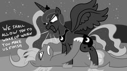 big_macintosh_(mlp) equine female friendship_is_magic horse jakejoke my_little_pony pony princess_luna_(mlp)